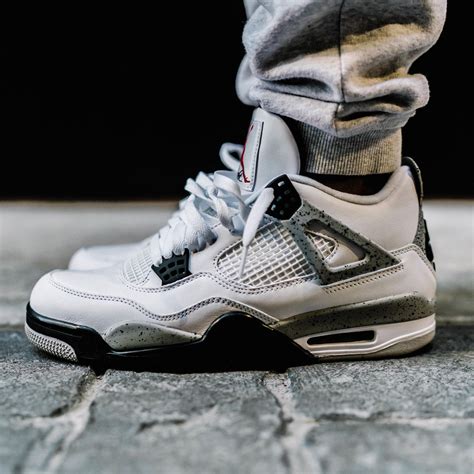 fake air jordan 4 retro white cement shoes|concrete jordan 4.